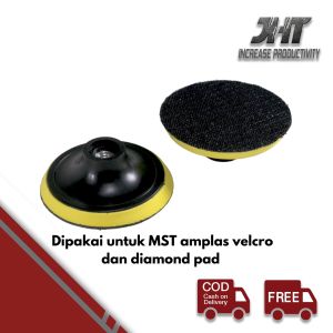 JHT Tatakan Amplas Bulat Velcro 4" Tatakan Diamond Pad Gerinda Bulat Tempel Amperasl Kayu satuan