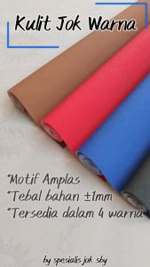 Kulit jok motor warna HITAM, COKLAT, MERAH, BIRU merk CNS Jansae