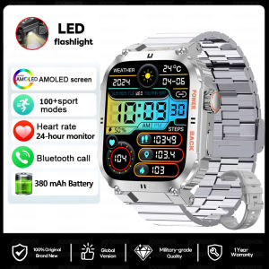 Outdoor Military Smartwatch Men GPS Sports Android iOS 1.91-inch Touch Screen Bluetooth Call Waterproof Smart Watch Android IOS