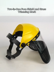 Full Face Wire Mesh Guard Anti-Impact Mowing Protection with Visor