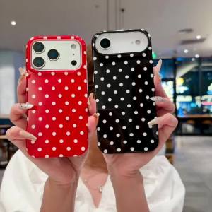 Ốp Điện Thoại TPU Họa Tiết Sóng Chấm Dành Cho iPhone Air 17/16/15/14/13 Pro Max Plus - Vỏ Silicon Mềm Chống Sốc Chống Trầy Xước Chống Bụi Nhẹ