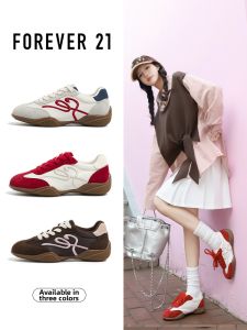 Forever 21 | Red Leather Womens Shoes Thick Soles