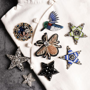 Heavy Industry Manual Nail Rhinestone Five-Pointed Star Cloth Sticker Clothing Ornament Shoes Accessories Clothes and Bags Shoe Patch DIY Hair Accessories