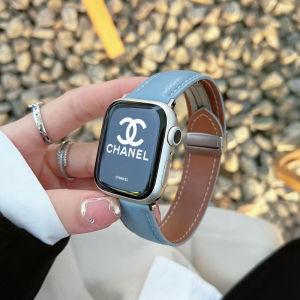 Genuine Leather Strap for Apple Watch Band 49mm 41mm 38mm 40mm 45mm 44mm 42mm Magnetic Bracelet for IWatch Ultra 2 Series 9 8 7 6 5 4 3 2 1 SE