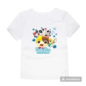 Kaos anak uniseks babybus boba baby bus buat usia 2-10 tahun