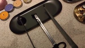 ชุดเครื่องมือจุดเทียนหอมสแตนเลสพรีเมียม 5 ชิ้น ดีไซน์หรูหรา