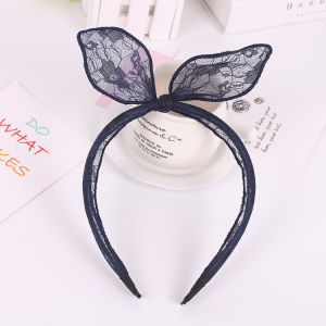 Cute Lace Cat Ears Headband Face Wash Makeup Hair Accessories