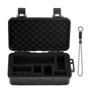 BRDRC Pocket 4 Waterproof Hard Case for DJI Osmo Pocket 3 Camera Accessories Travel Box Portable Carrying Case Black Suitcase
