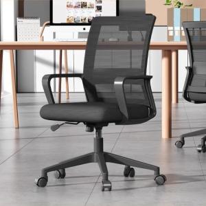 เก้าอี้สำนักงาน เก้าอี้คอมพิวเตอร์ รองรับน้ำหนักได้ยาวนาน สำหรับใช้ในบ้าน สำนักงาน ฝ่ายบริหาร การประชุม เก้าอี้ที่มีเบาะพิงหลังสูงและปรับได้ เก้าอี้เลี้ยว ผ้าคลุมเตียง