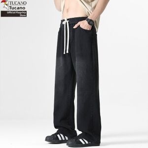 TUCANO | Summer Thin American Casual Washed Jeans Mens Loose Straight