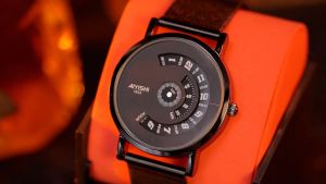 AIYISHI Jam Tangan Arloji Pria Tipis Simple Tahan Air Kulit Sintesis Cowok Muda (W1-004-1633)