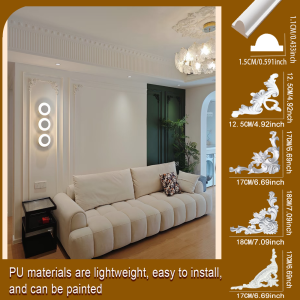 Pu lines method French background wall edge decoration strip imitation gypsum polyurethane mold imitation solid wood foam line