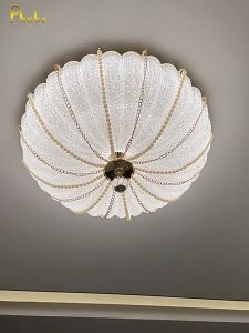 Phube Round pumpkin crystal lamp French light luxury modern master bedroom lamp creative personality atmosphere home ceiling lamp