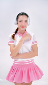 Chân Váy Thể Thao Xếp Ly Ngắn PILI PKP014SKIWW24 Dáng Xòe Có Quần Bảo Hộ Dày Dặn