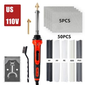 Bàn Ủi Hàn 100W Để Sửa Chữa Cản Xe Hơi Dụng Cụ Hàn 110V/220V Với Lưới Thép Không Gỉ Và Que Hàn Cho PP/PE/PVC/ABS