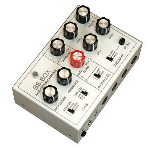 Leeky BS.BOX Bass Simplifier Bass StationPreamp / Cab simulator Bass Pedal EQ and DI Box Pedal