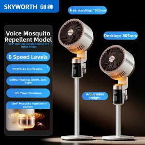 SKYWORTH | Mosquito Repelling Air Circulating Fan Intelligent Voice Controlled Floor Fan