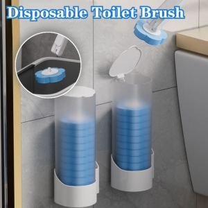 Disposable Toilet Brush Household Toilet Brush Replacement Head No Blind Spots Wall Mounted Fragrance Cleaning Products