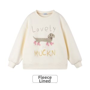 MUCMUKN | Retro Childish Graffiti Thick Fleece Sweater