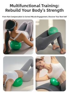 Pilates Goddess Large Green Ball 20cm Postpartum Pelvic Floor Muscle Training Yoga Ball Fascia Ball Maternity Health Care Equipment