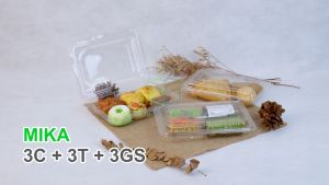 Mika Plastik 3C 3T 3GS Kotak Besar Isi 200 Pcs Mika Kue Basah Makanan Jajanan Pasar Kue Sus Lemper