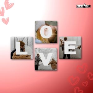 Badge Magnet Valentines Day Ref Magnet Customize with Free String Bag and Box