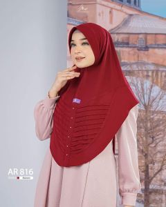 Jilbab hijab kerudung bergo krudung wanita dewasa jersey instan lipit terbaru new terlaris terkini modern kekinian murah viral 2024 Arrafi AR 816 daily best seller adem mudah di bentuk cantik pet antem bahan stella cantik bayar di tempat COD gratis ongkir