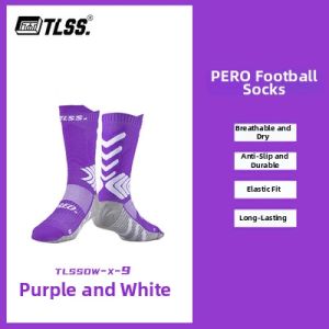 Breathable Slip-Resistant Shock Absorption Mid-Calf Football Socks