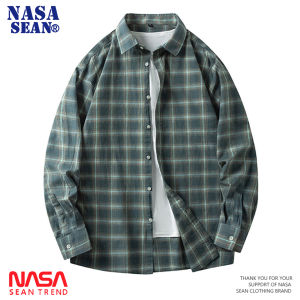 Wassup Panda Pure Cotton Plaid Long Sleeve Shirt Mens Loose Casual Spring Autumn Japanese Retro Style Button-Up Coat