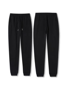 New Mens Pure Color Sports Pants Cotton Sweatpants Loose Fit Straight Leg Long Trousers Casual Comfortable Spring Autumn