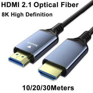 HDMI 2.1 Fiber Optic Cable 8K High Definition Video Cable Extended 10/20/30 Meter Cable Connected to Computer Set-Top Box TV