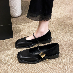 MIFEI | Versatile Flat Square Toe Shoes Women 43
