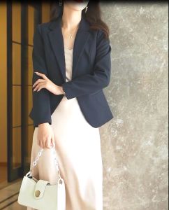 Niceaay 40-75kg Formal Blazer Women Plus Size coat office Casual Blazer Jacket Korean Style Profession Outerwear Blazer For Women