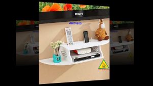 Kệ Tivi treo tường 2 cánh ( Kích thước 80x25x12) -VIENDONG ADV