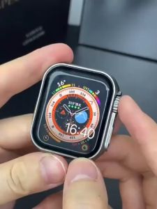 NEW ULTRA LOOK !! COVER IWATCH PC TEMPERED GLASS LEM BAGUS SERIES 4 5 6 7 8 SE ULTRA UPGRADE TO ULTRA