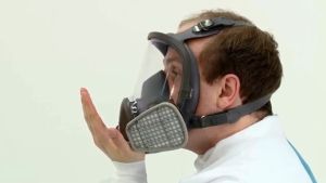 FAST DELIVERY Masker Gas Respirator Safety Mask Full Face Cotton Filter Anti Debu dan Racun 6800