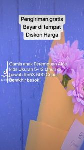 Gamis Anak Murah Set Hijab Ukuran 3-11 Tahun Bahan Adem Baju Muslim Anak