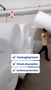 0.5mm-3mm (40" x 10 meters) PE Foam Roll for Packaging Crafts & Floor Underlayment – Moisture Barrier