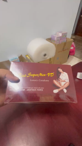 BAO CAO SU SUPER MEN -VD HƯƠNG BẠC HÀ VÀ CÓ GAI CHẤM LI TI - HỘP 10 CÁI ( CHE TÊN SP KHI GIAO HÀNG )