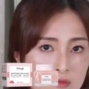 Hoygi แตงโม ไนอาซินาไมด์สลีปปิ้งมาส์ค Watermelon Glow Niacinamide Sleeping Mask ไวท์เทนนิ่ง ไนอาซินาไมด์ มาส์กนอนหลับ บูสต์ผิวใสชั่วข้ามคืน ผิวกระชับ แข็งแรง มาส์กหน้าบำรุงผิว หน้าขาวใสชุ่มชื้นผิวเรียบเนียน
