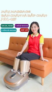 Máy massage chân túi khí cao cấp Nikio NK-187 - ĐEN