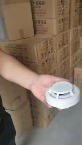 【Free Battery】Smoke Detector Indoor Fire Alarm Wireless Battery Operated Fire Alarm Home Security System Firefighters