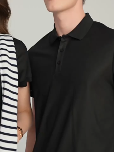 SEA YADOU เสื้อโปโลสั้นสำหรับผู้ชายและผู้หญิง สไตล์ธุรกิจกึ่งทางการ สวมใส่สบายหายใจได้ดีและทันสมัย