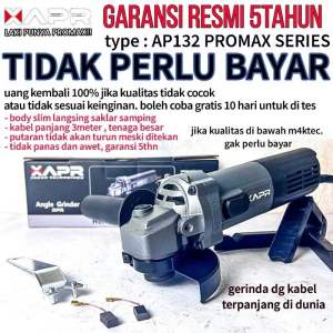 APR JAPAN RAJA GERINDA AP132PROMAX ANGLE GRINDER MESIN GERINDA 4INCH