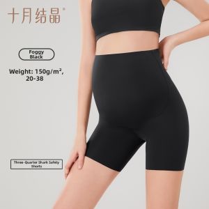 SHI YUE JIE JING | Maternity Sharkskin Safety Shorts Anti-see-through
