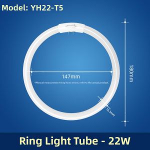 MENGMIAN | Round Fluorescent Tube Light  Three-Primary Colors T5 T6