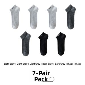 miiow | Graphene Anti-Odor Antibacterial Sports Socks Mens Thin Short Boat Socks Breathable Mesh Non-Slip No-Show Low Cut Casual Socks