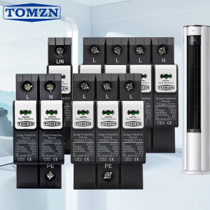 TOMZN 10/350μs 7kA TZG40-T1T2 New Type 275V 385V AC 8/20μs 20-50kA Pluggable DIN Rail SPD Surge Protective Device Lightning