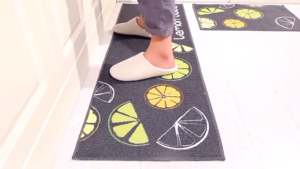 WakayaHome | Durable Oil-Absorbing Non-Slip Kitchen Entrance Mat - Long Absorbent Dirt-Resistant Carpet