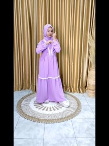 Gamis Anak Perempuan Set Jilbab 3-15 Tahun